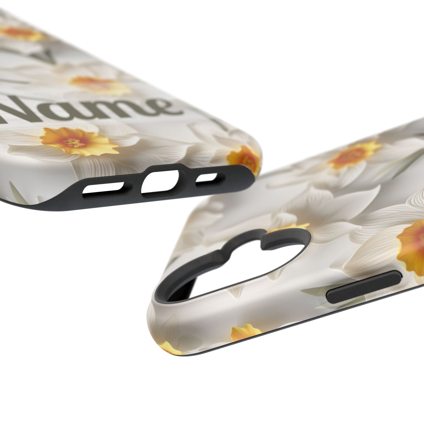 March Birth Flower Phone Case • 3D Daffodil iPhone Cover • Spring Floral MagSafe Gift