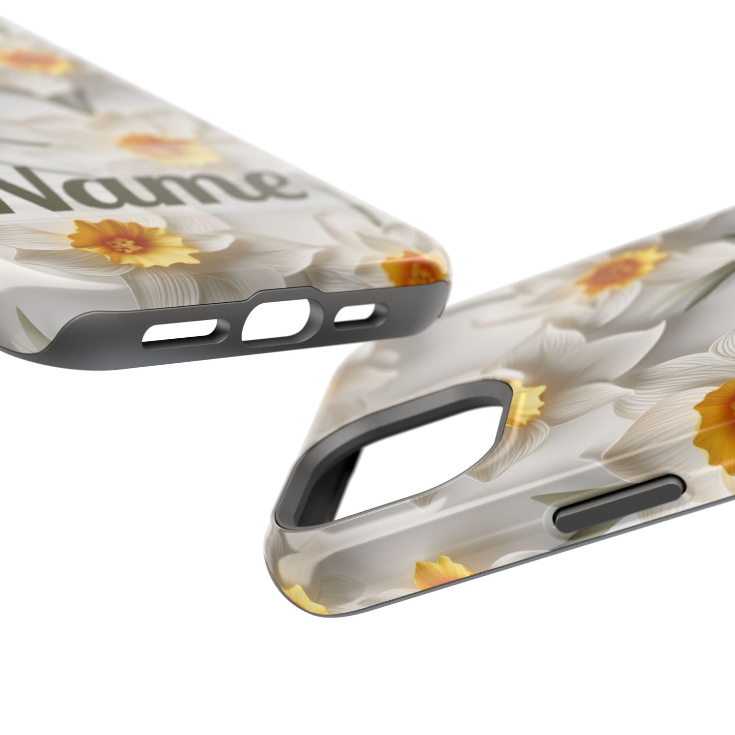 March Birth Flower Phone Case • 3D Daffodil iPhone Cover • Spring Floral MagSafe Gift