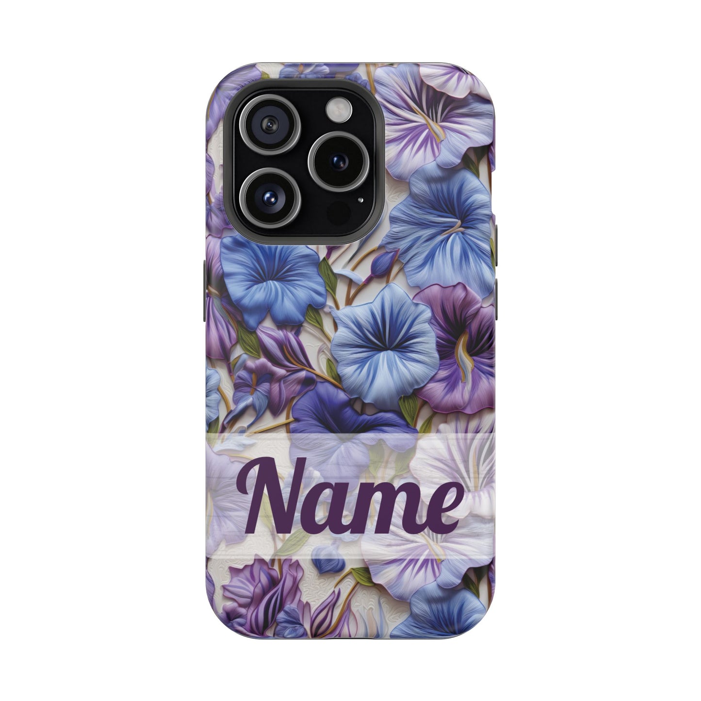September Birth Flower Phone Case • Morning Glory iPhone Cover • Purple MagSafe Gift