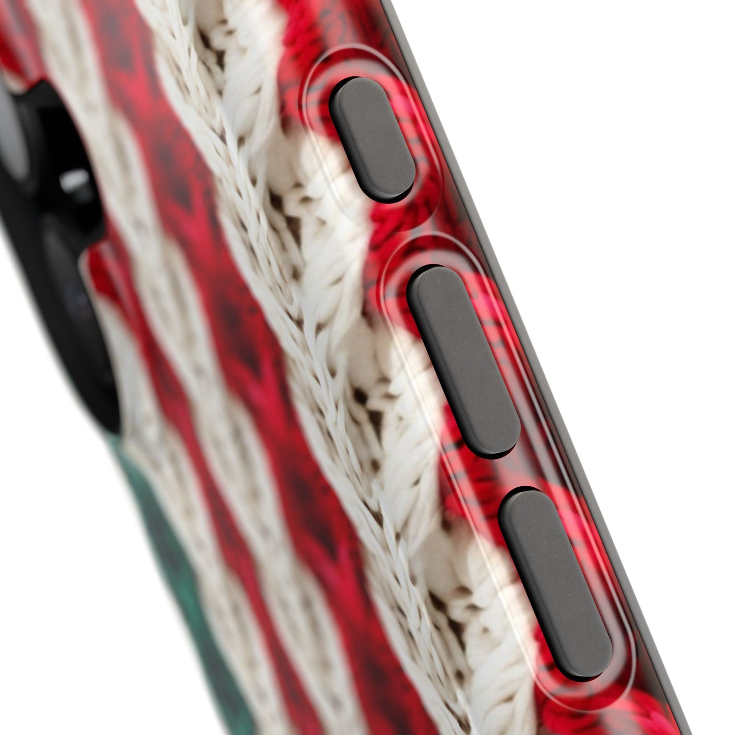 Vintage Christmas Crocheted Afghan Phone Case - Personalized Christmas Phone Case Impact-Resistant Case