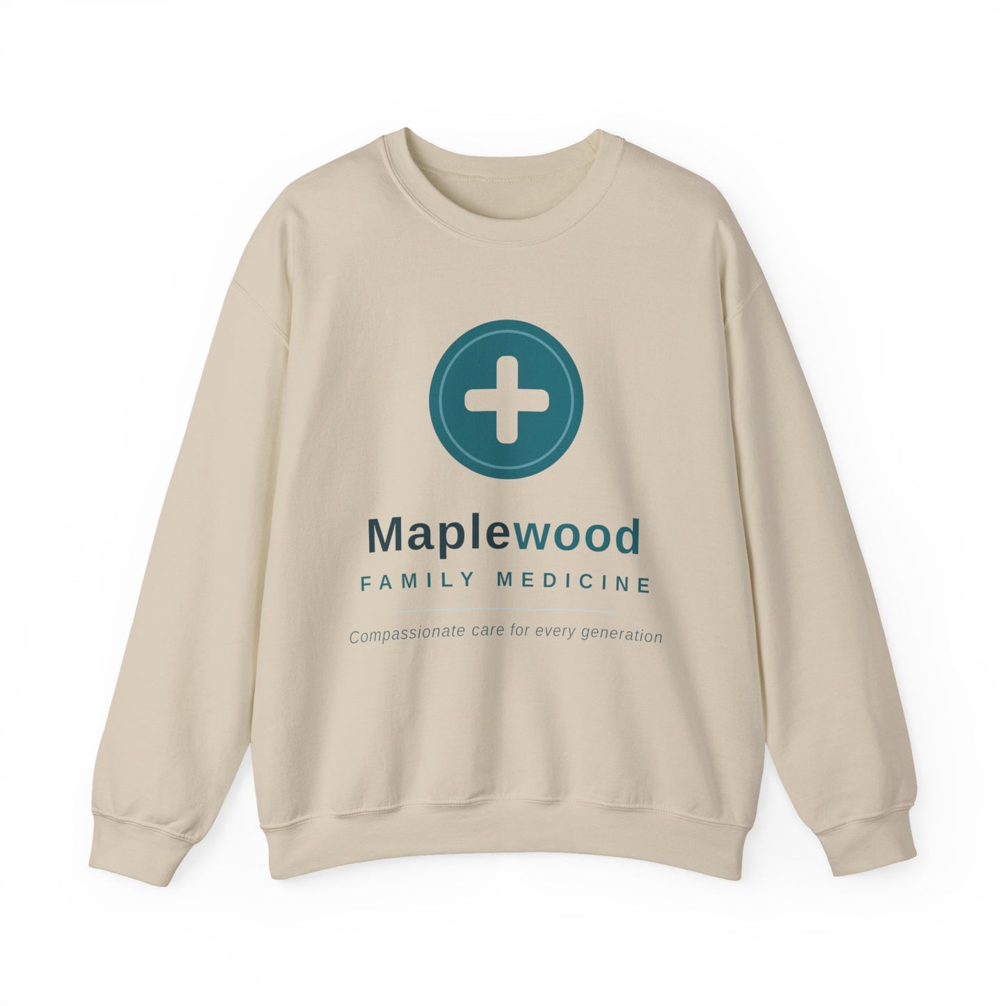 Custom Medical Office Logo Sweatshirt Clinic Team Gift Personalized Practice Crewneck Gildan 18000
