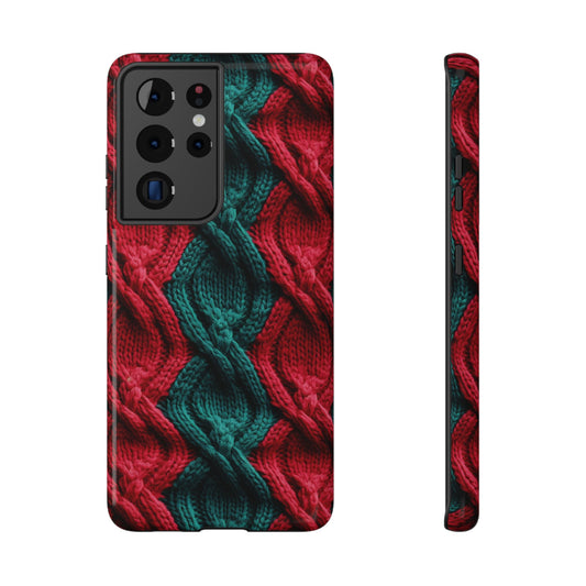 Funda navideña vintage afgana para teléfono - Funda navideña personalizada y resistente a impactos