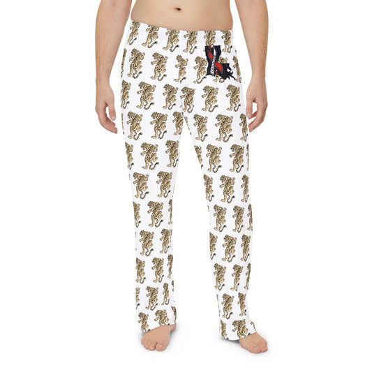 CAJUN DEB Tiger Print Men's Pajama Pants, Cozy Sleepwear, Louisiana Gifts, Summer Nights, MDS Awareness, Tiger Loung Pants