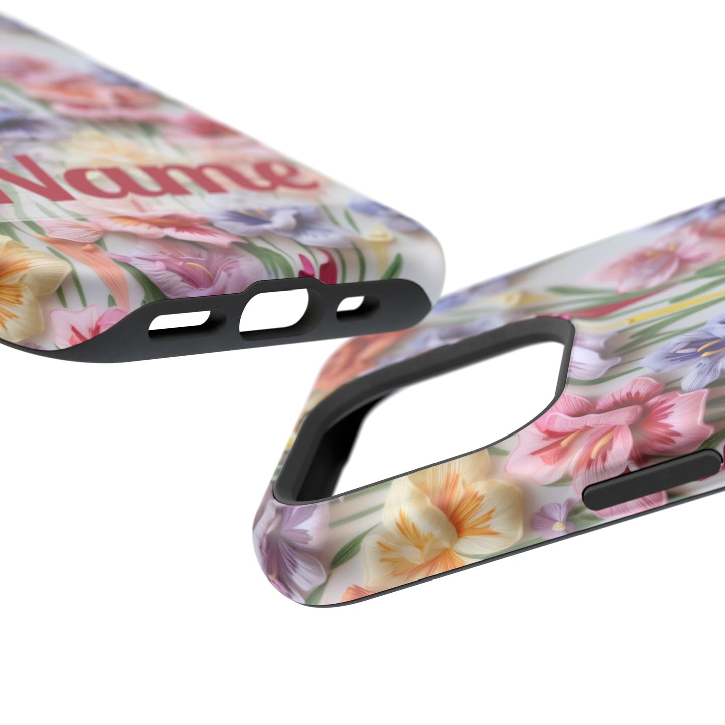 August Birth Flower Phone Case • 3D Gladiolus iPhone Cover • Pastel Floral MagSafe Gift