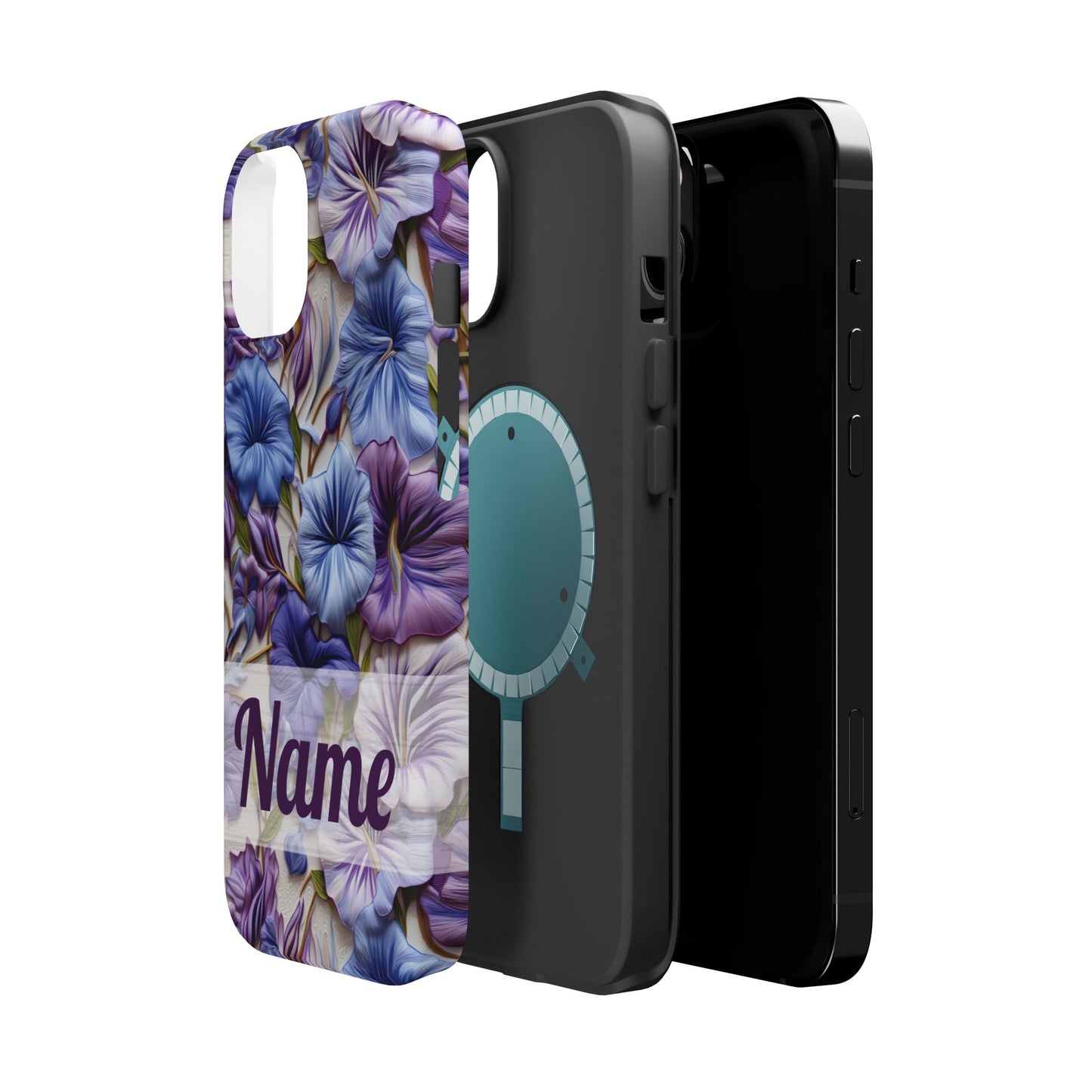 September Birth Flower Phone Case • Morning Glory iPhone Cover • Purple MagSafe Gift
