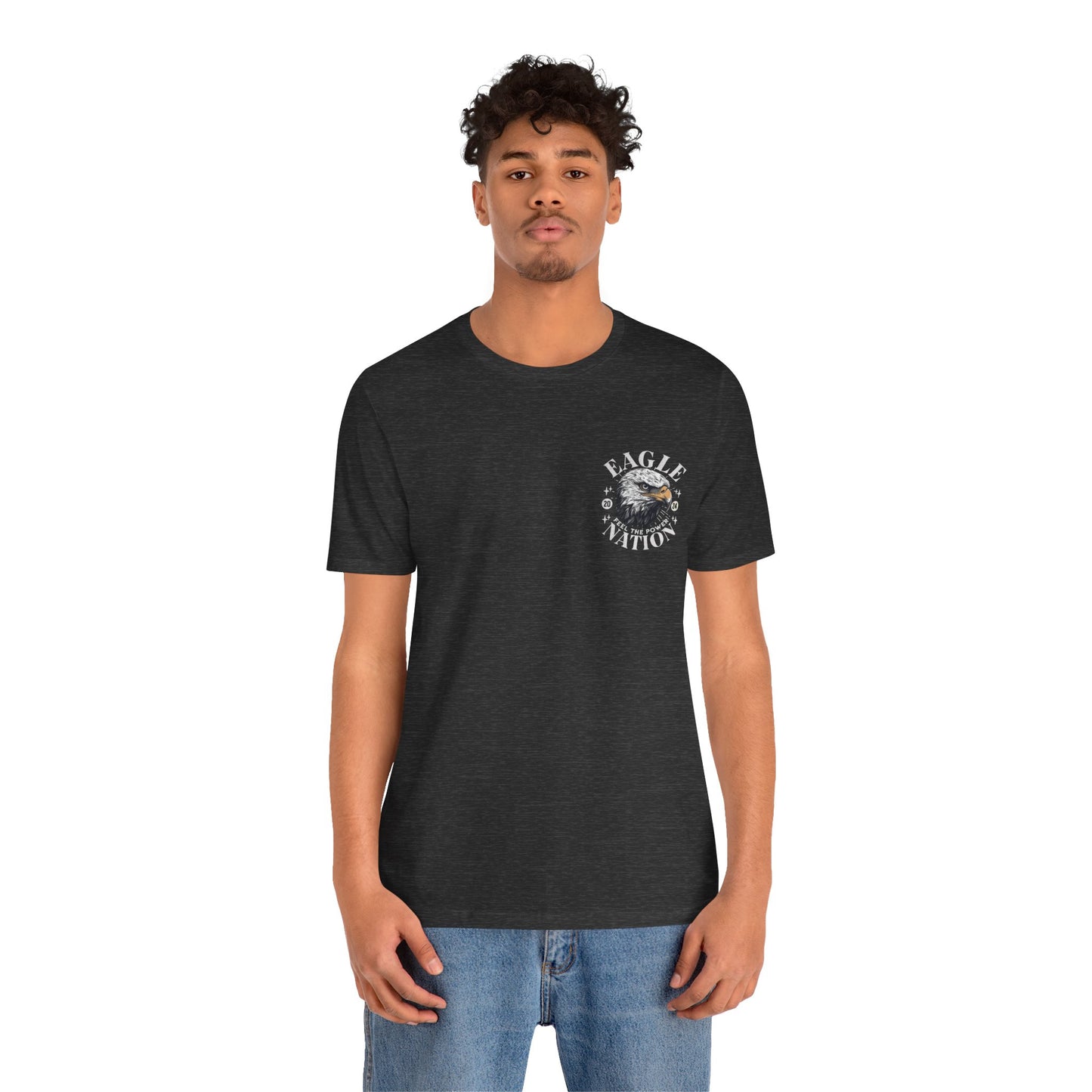 Eagle Nation POCKET DESIGN - Bella Canvas 3001 Unisex Jersey Short Sleeve Tee