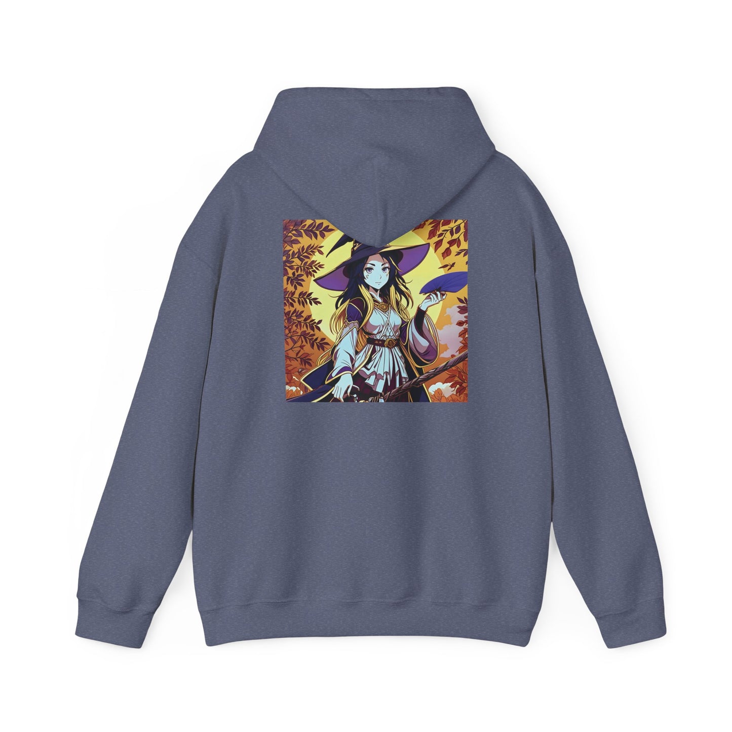 Anime Hoodie Witch Halloween Unisex Heavy Blend™ Hooded Sweatshirt Gildan 18500