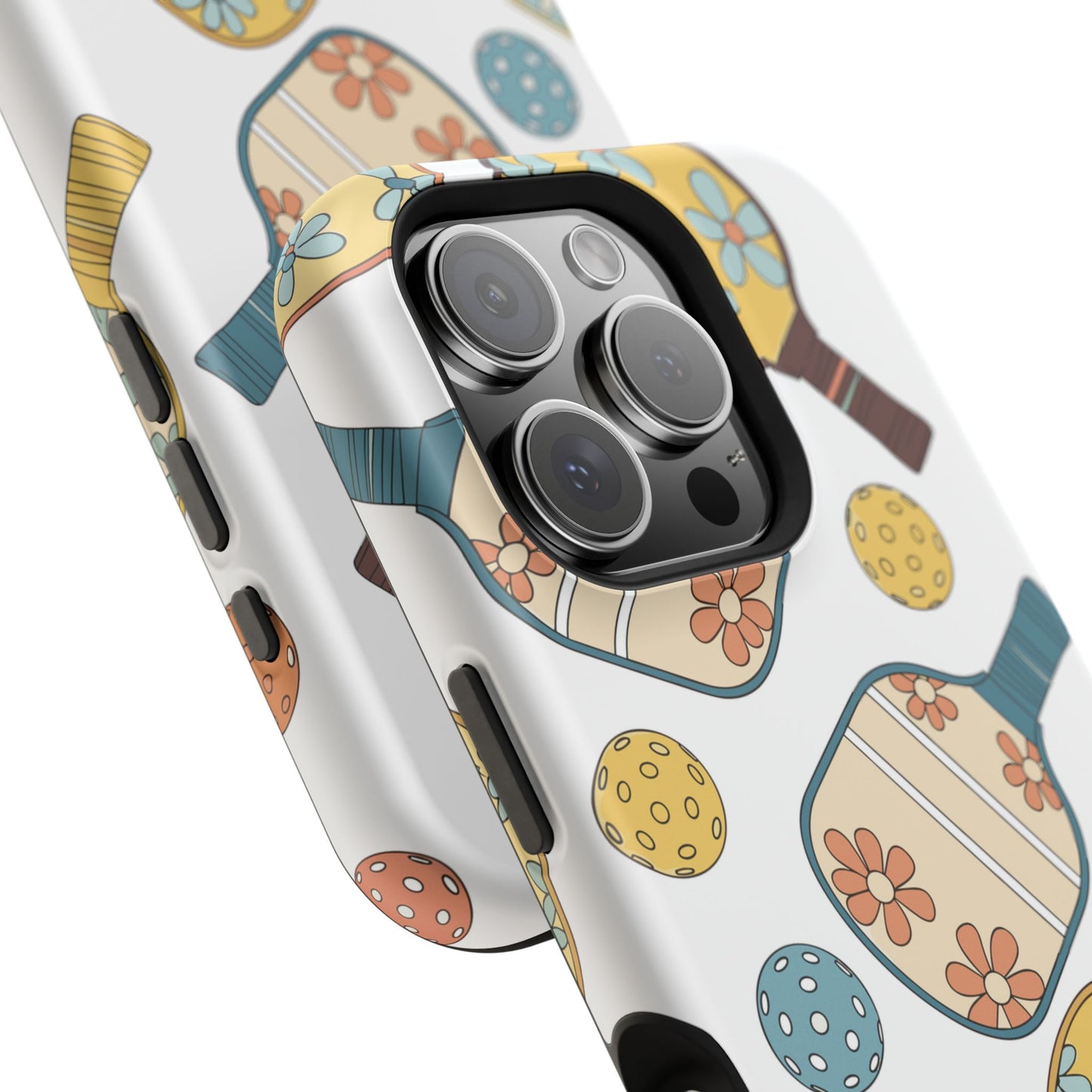 SAMPLE Custom, Personalized Retro Pickleball iPhone Case Custom Magnetic Tough Case Personalized