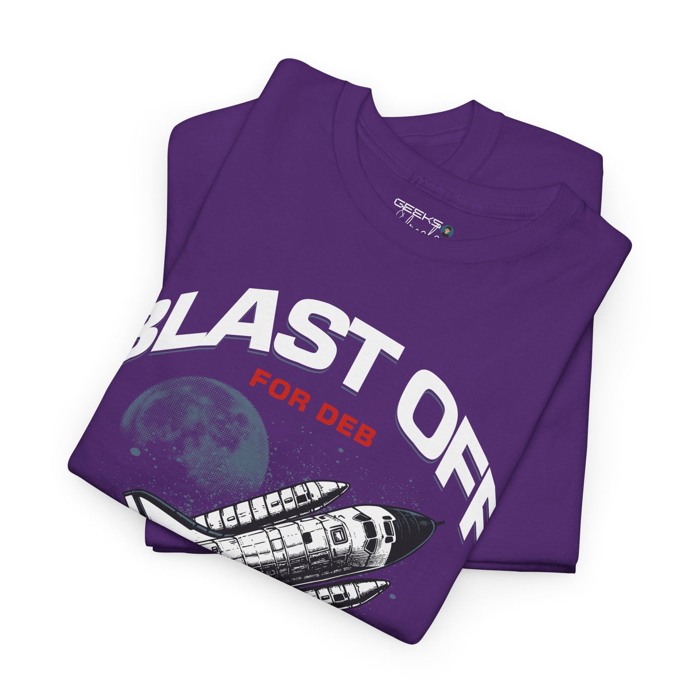 CAJUN DEB Blast Off Rocket GILDAN 5000 Unisex Heavy Cotton Tee, Trendy Graphic Tee