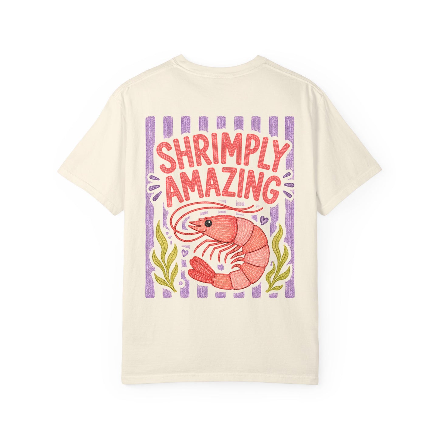 Shrimply Amazing Shrimp Shirt | Comfort Colors 1717 | Funny Seafood Tee | Cajun Deb Collection