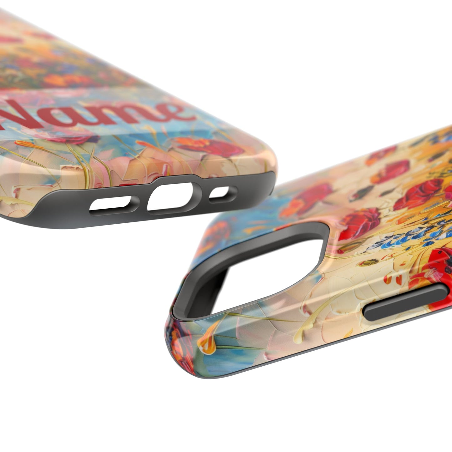 August Birth Flower Phone Case • Red Poppies Poppy iPhone Cover • Colorful Floral MagSafe Gift