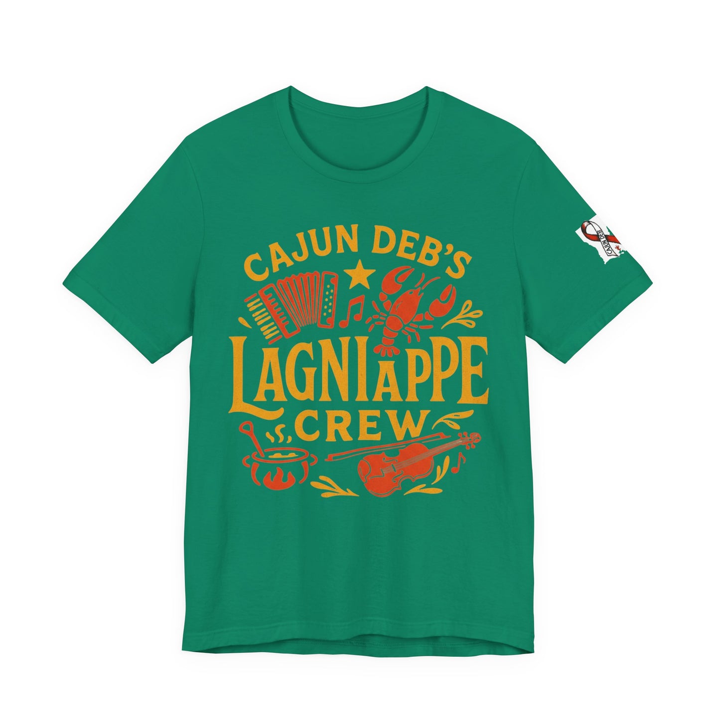 CAJUN DEB Lagniappe Crew shirt Unisex Jersey Short Sleeve Tee Bella Canvas 3001 T-Shirt MDS Awareness