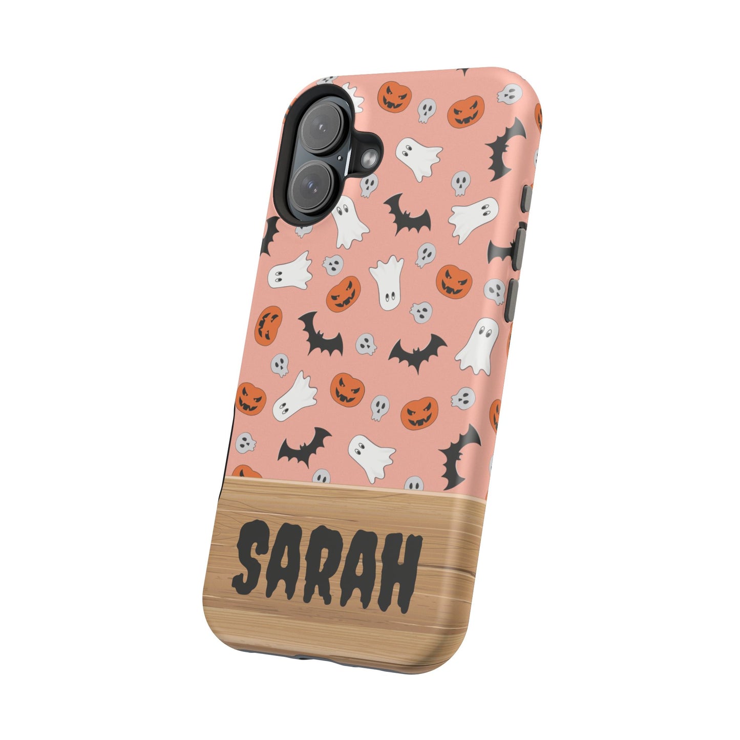 Custom, Personalized Halloween Magnetic Tough Cases for iPhone -ghost bat pumpkin