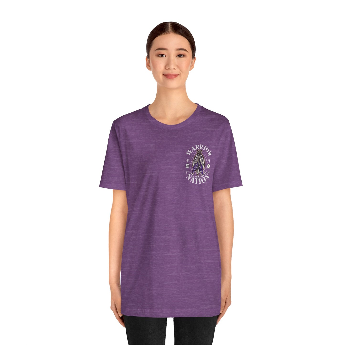 Warrior Nation POCKET DESIGN - Bella Canvas 3001 Unisex Jersey Short Sleeve Tee