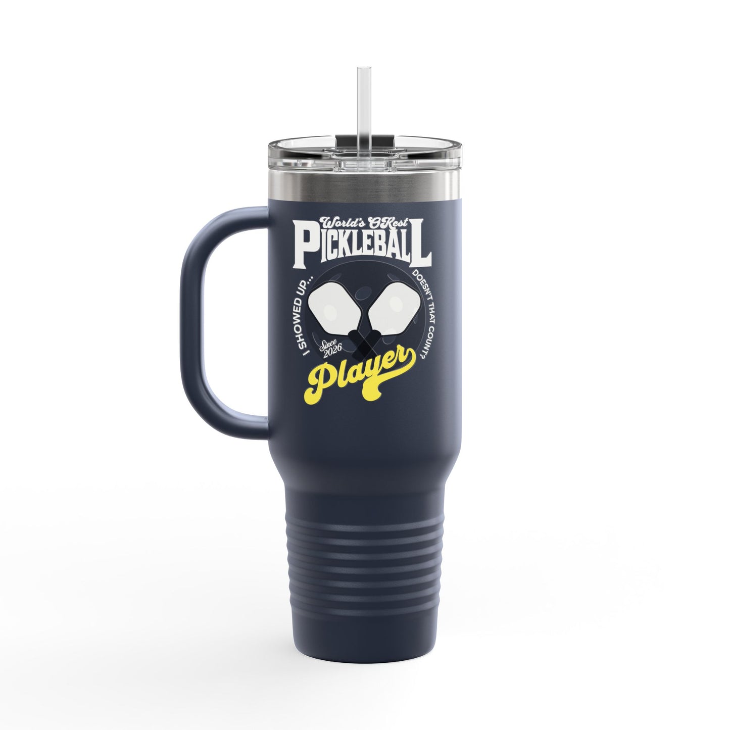 World's OK'est Pickleball Player, Funny pickleball gift, Insulated Travel Mug, 40oz