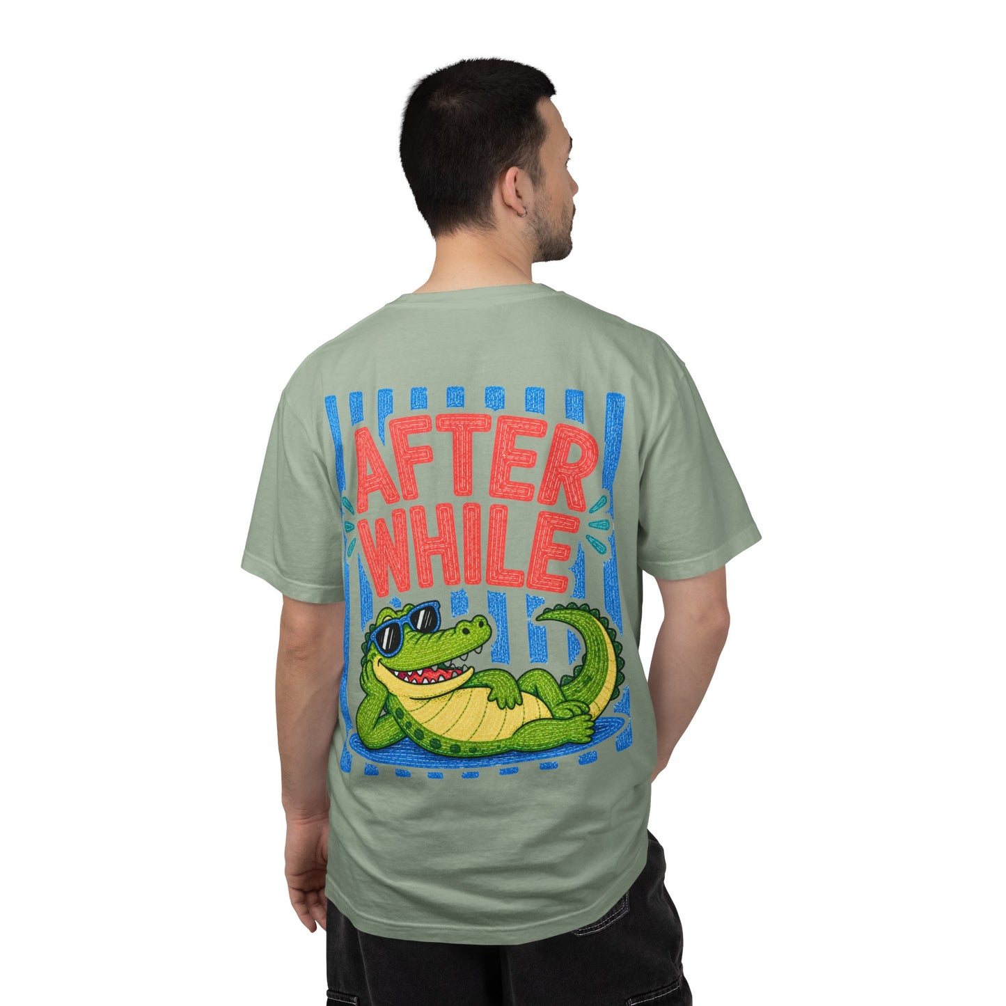 After While Crocodile T-Shirt | Comfort Colors 1717 | Funny Southern Alligator Tee | Cajun Deb Collection