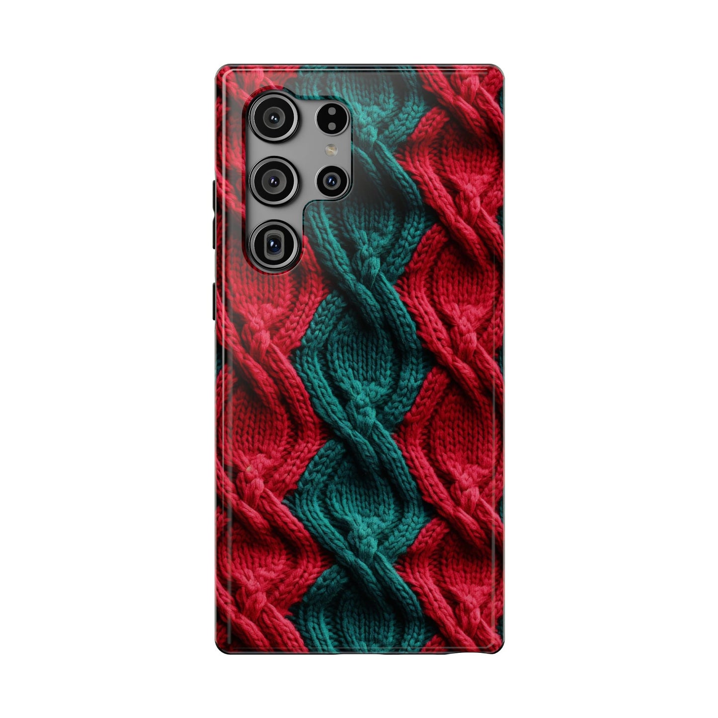 Vintage Christmas Crocheted Afghan Phone Case - Christmas Phone Case Impact-Resistant Case