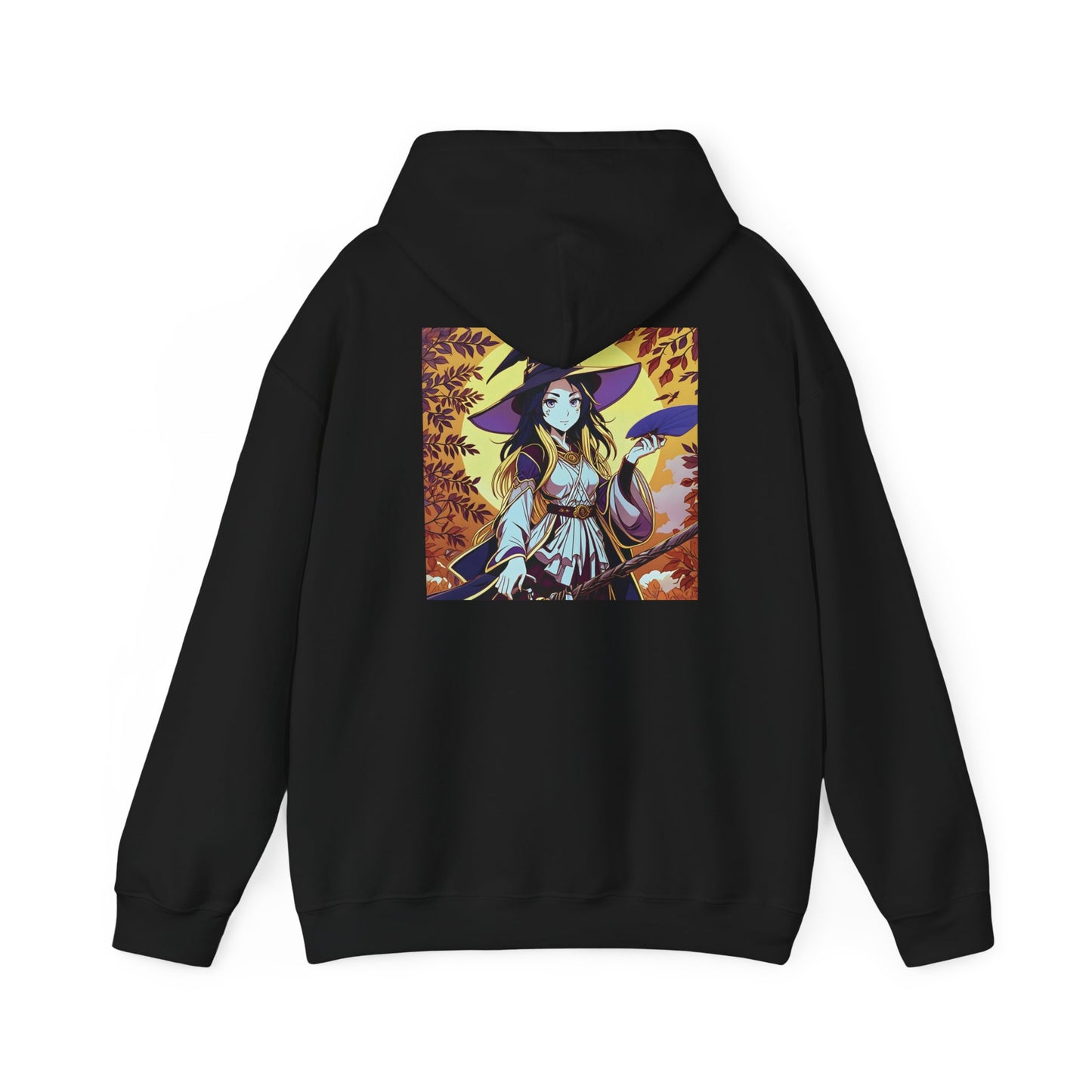 Anime Hoodie Witch Halloween Unisex Heavy Blend™ Hooded Sweatshirt Gildan 18500