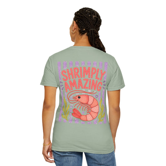 Shrimply Amazing Shrimp Shirt | Comfort Colors 1717 | Funny Seafood Tee | Cajun Deb Collection