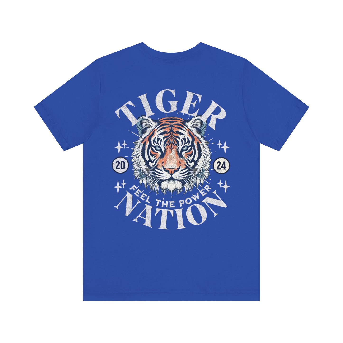 Tiger Nation Two-Sided Graphic T-shirt - Bella Canvas 3001 Unisex Jersey Short Sleeve Tee