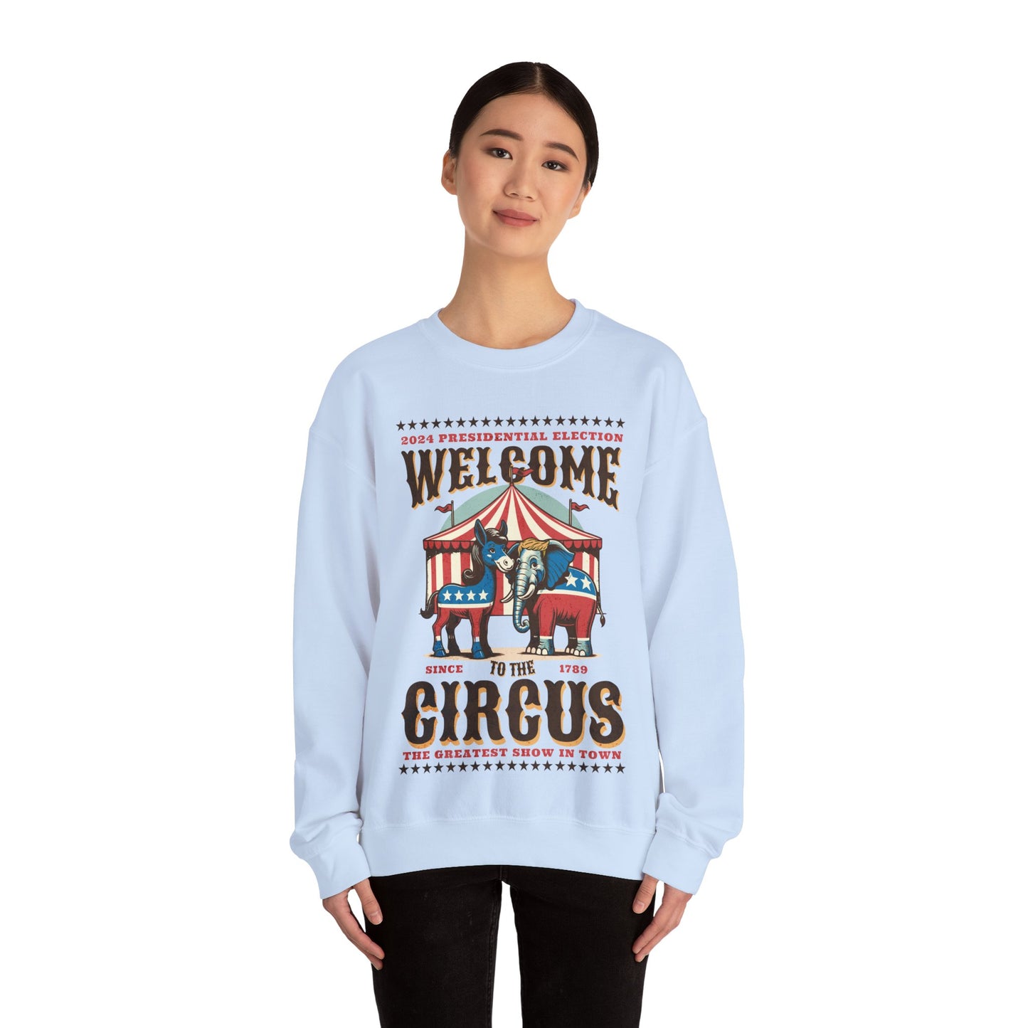 Political Election Circus 2024 - Gildan 18000 Unisex Crewneck sweatshirt