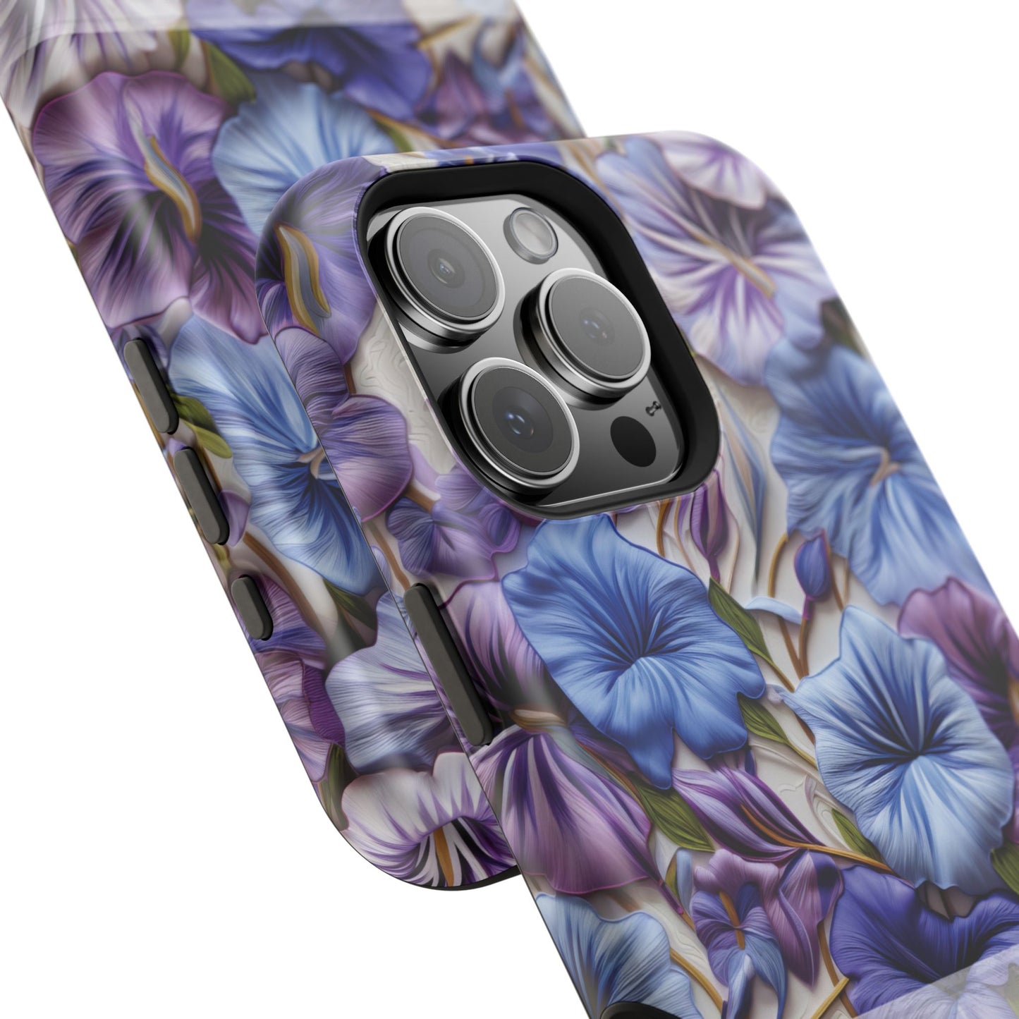 September Birth Flower Phone Case • Morning Glory iPhone Cover • Purple MagSafe Gift