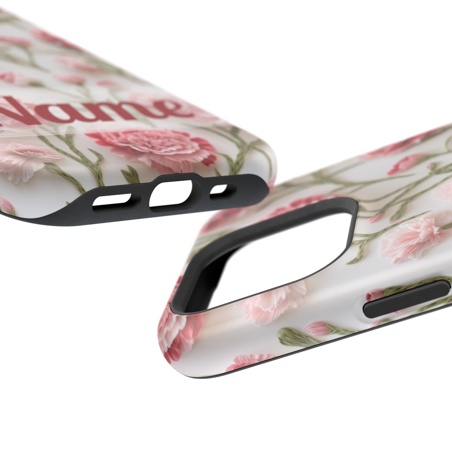 January Birth Flower Phone Case • Pink Carnation iPhone Cover • MagSafe Gift for Her