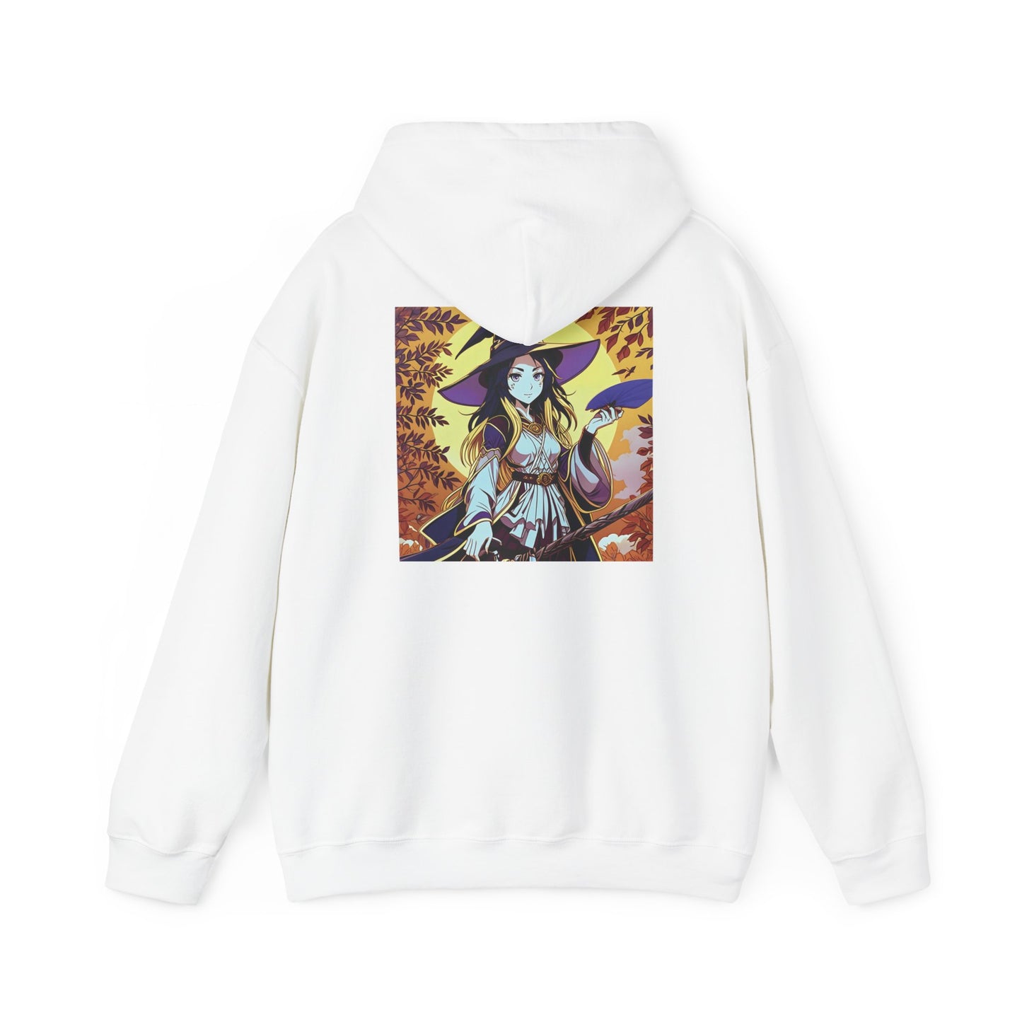 Anime Hoodie Witch Halloween Unisex Heavy Blend™ Hooded Sweatshirt Gildan 18500