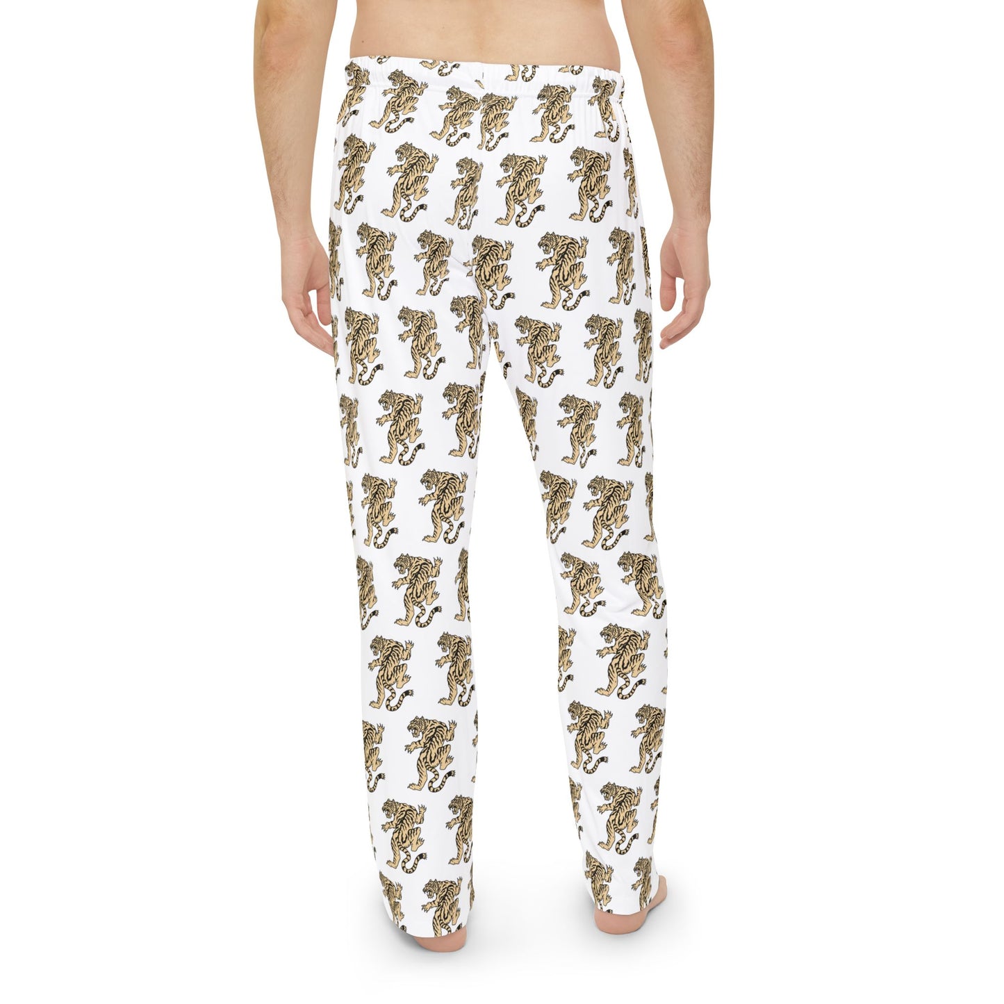 CAJUN DEB Tiger Print Men's Pajama Pants, Cozy Sleepwear, Louisiana Gifts, Summer Nights, MDS Awareness, Tiger Lounge Pants