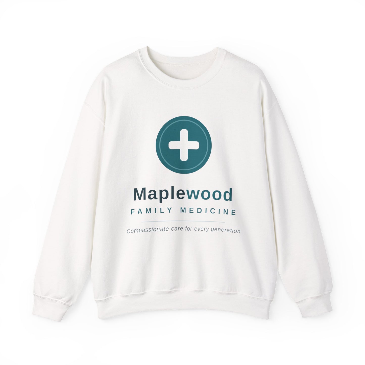 Custom Medical Office Logo Sweatshirt Clinic Team Gift Personalized Practice Crewneck Gildan 18000