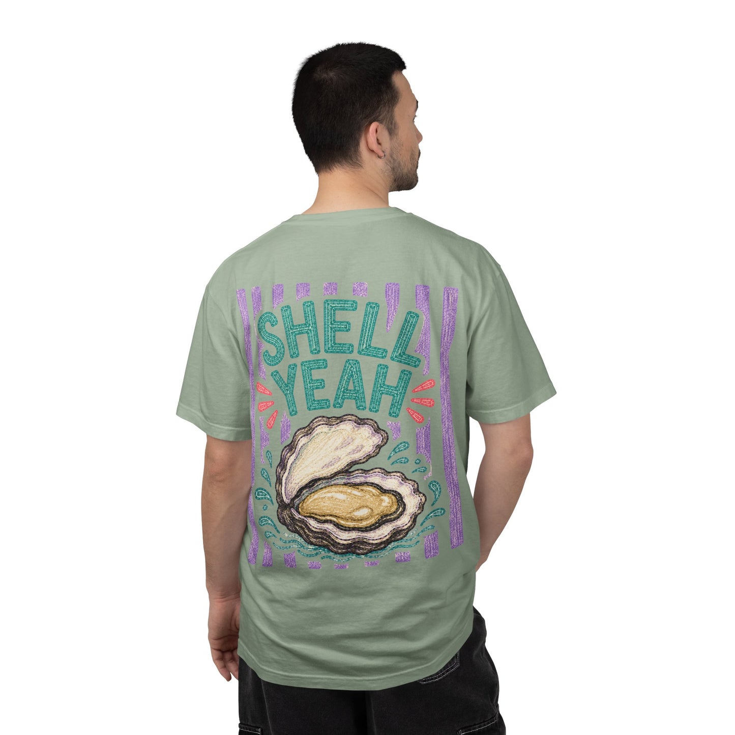Shell Yeah Oyster Shirt | Comfort Colors 1717 | Funny Cajun Seafood Tee | Cajun Deb Collection