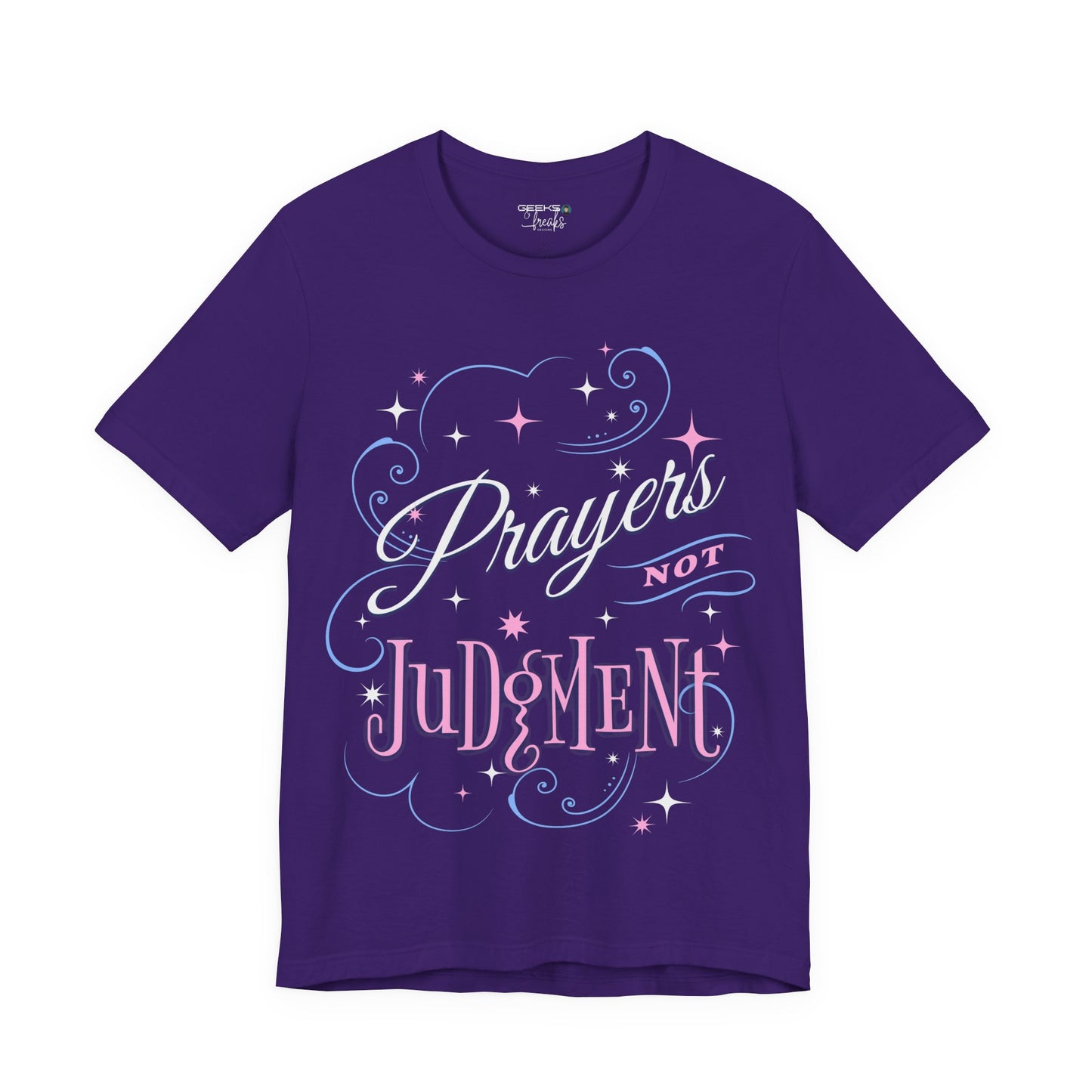 Prayers Not Judgment shirt - Bella Canvas 3001 Unisex Jersey Short Sleeve Tee Christian gift