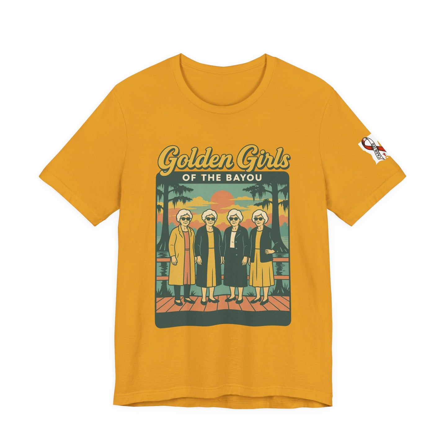 CAJUN DEB Golden Girls of the Bayou shirt Unisex Jersey Short Sleeve Tee Bella Canvas 3001 T-Shirt MDS Awareness