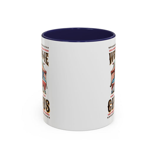 Taza de café de circo político (11 oz y 15 oz) - Republicano Demócrata Independiente Elefante Burro