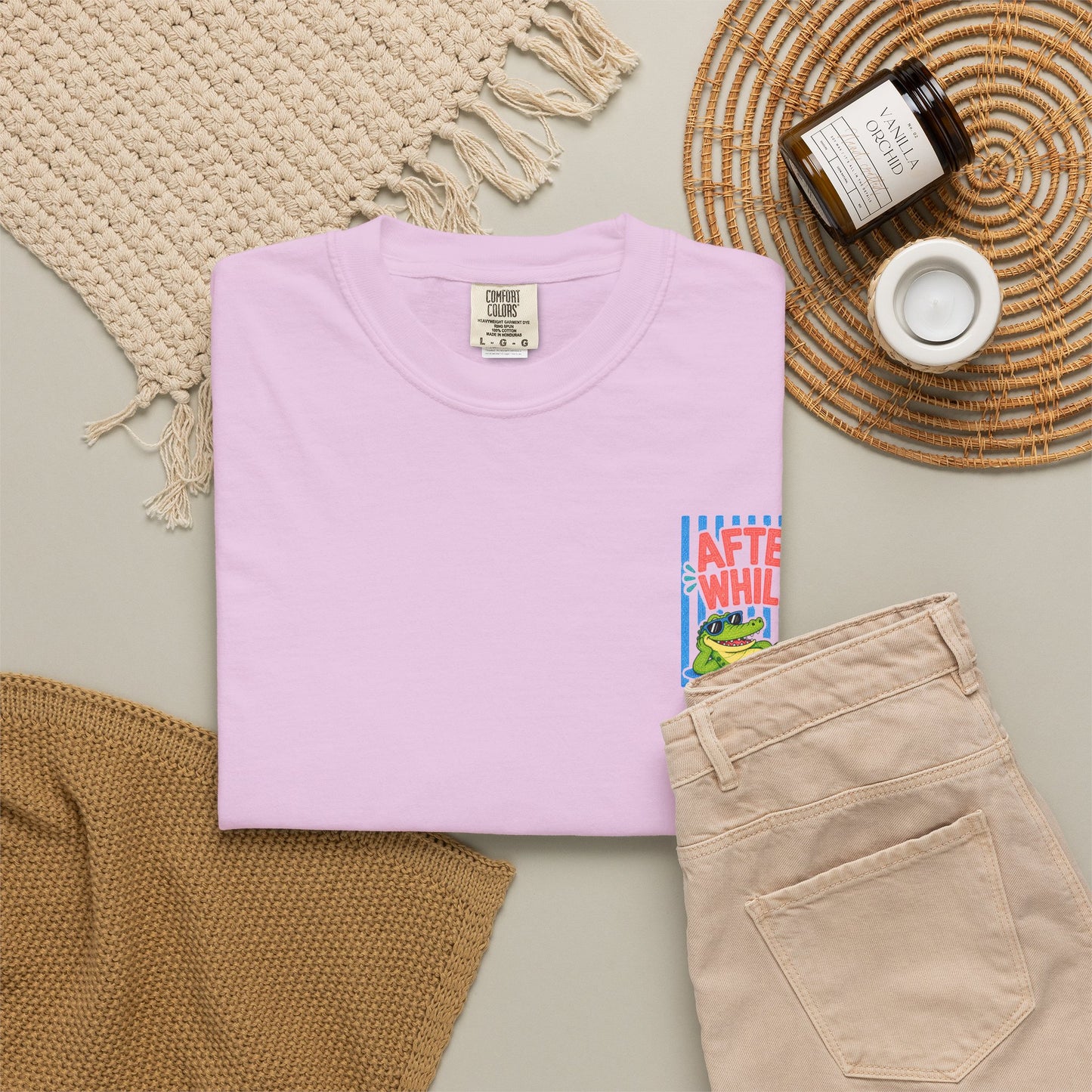 After While Crocodile T-Shirt | Comfort Colors 1717 | Funny Southern Alligator Tee | Cajun Deb Collection