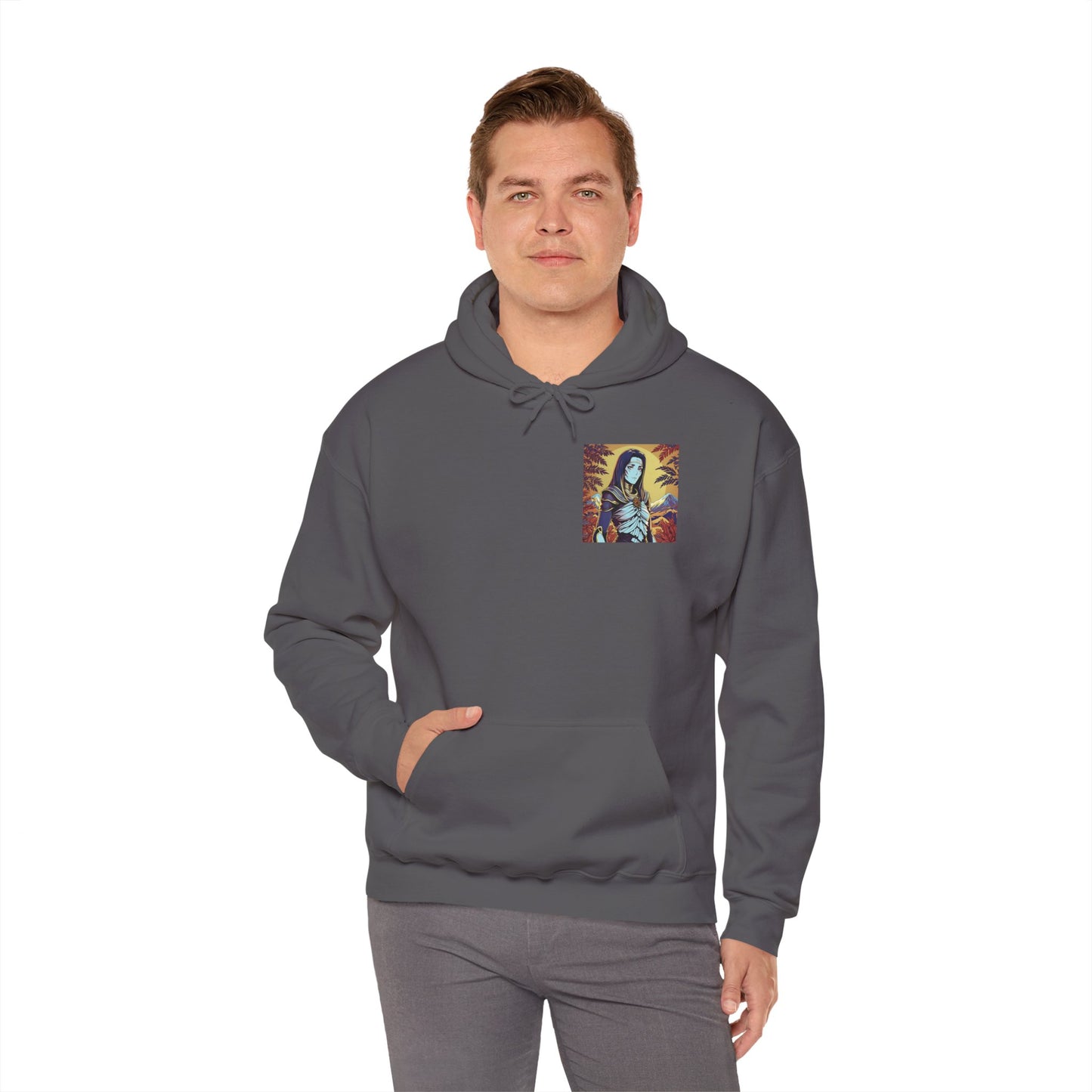 Anime Hoodie Mummy Halloween Unisex Heavy Blend™ Hooded Sweatshirt Gildan 18500