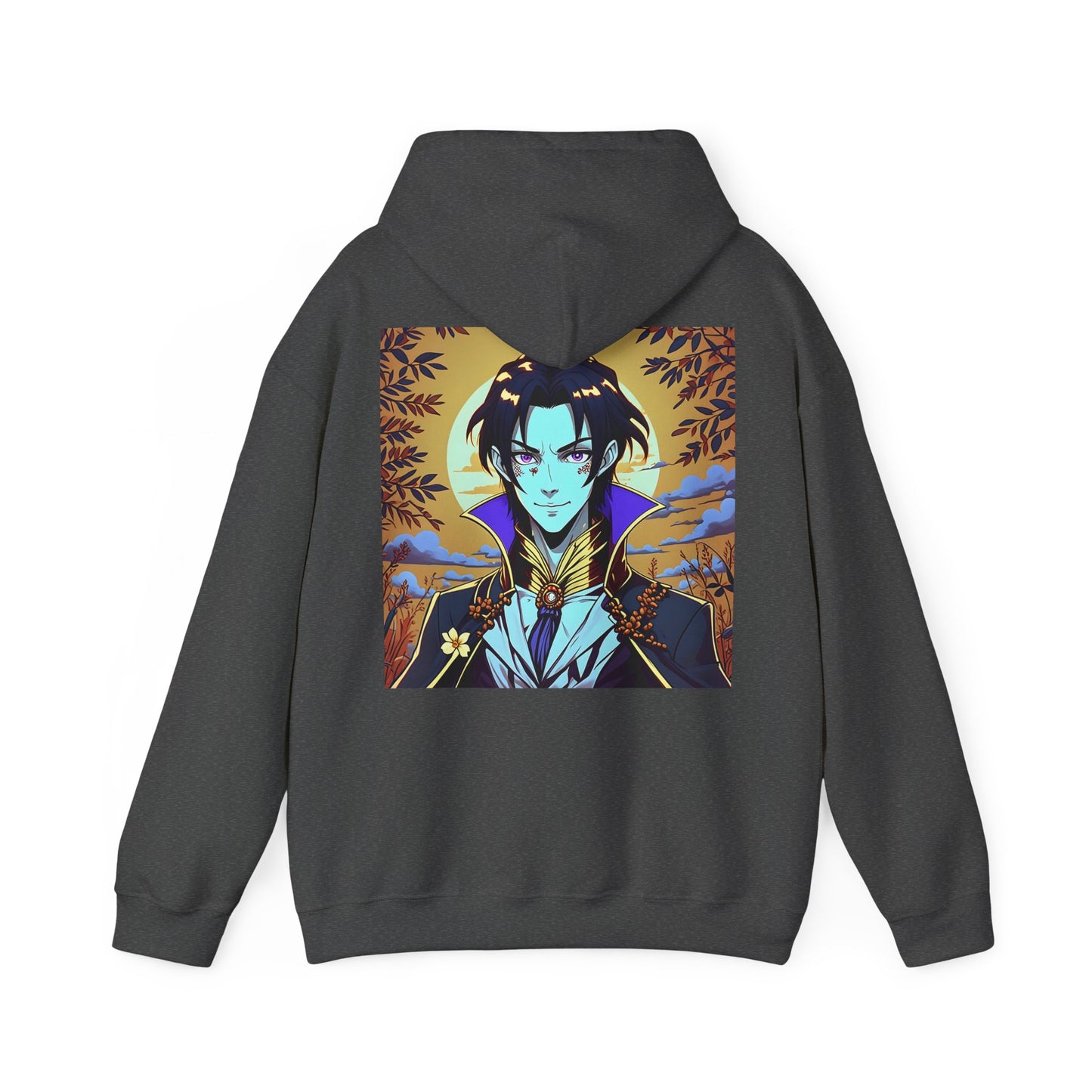 Anime Hoodie Vampire Halloween Unisex Heavy Blend™ Hooded Sweatshirt Gildan 18500