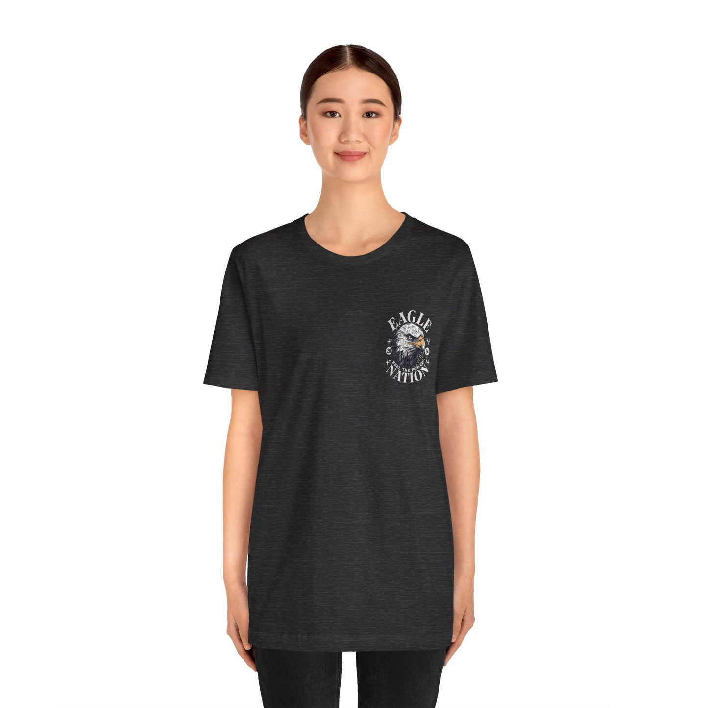 Eagle Nation POCKET DESIGN - Bella Canvas 3001 Unisex Jersey Short Sleeve Tee