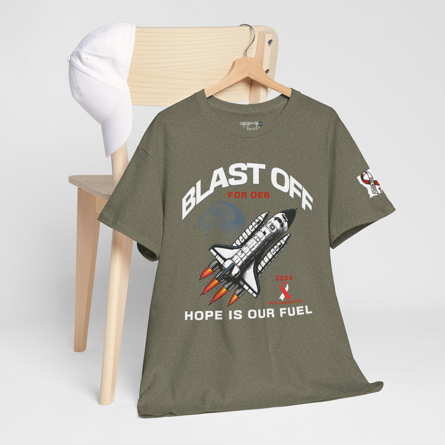 CAJUN DEB Blast Off Rocket GILDAN 5000 Unisex Heavy Cotton Tee, Trendy Graphic Tee