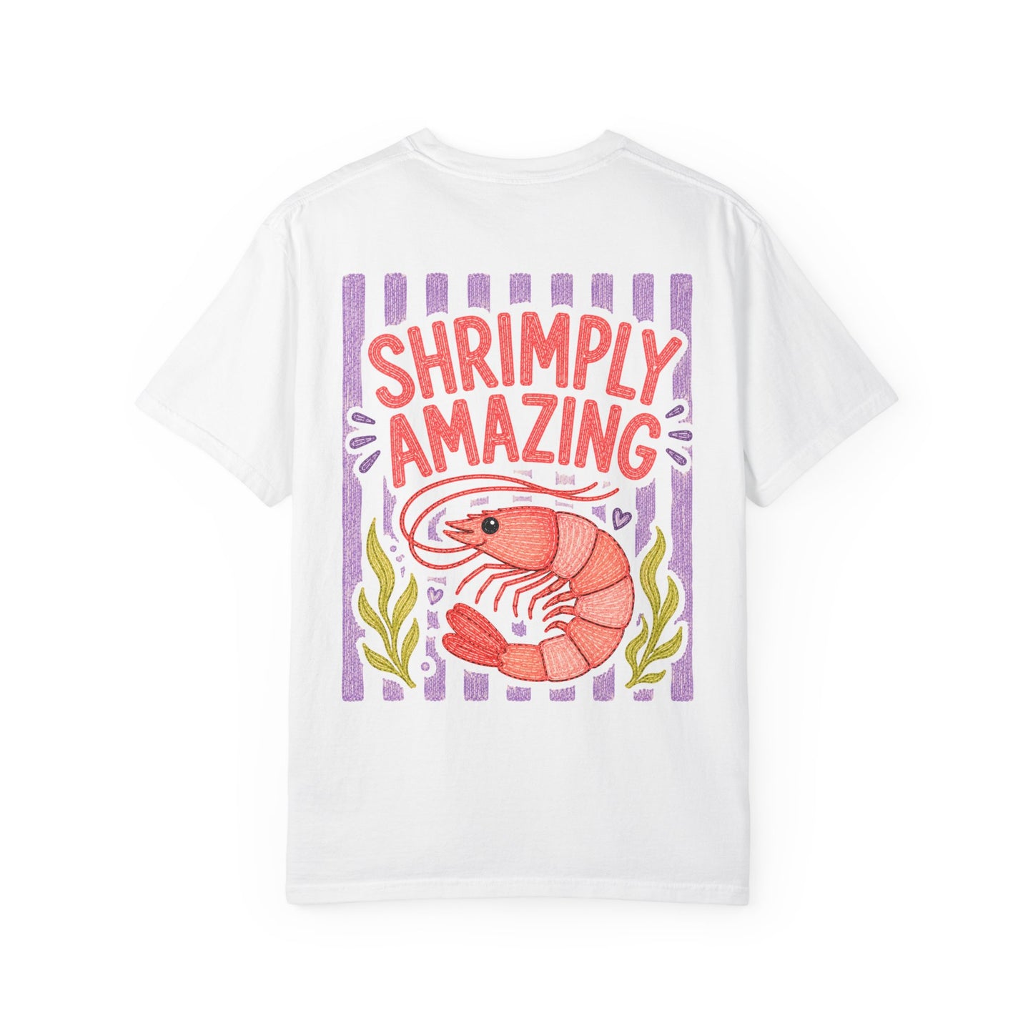 Shrimply Amazing Shrimp Shirt | Comfort Colors 1717 | Funny Seafood Tee | Cajun Deb Collection