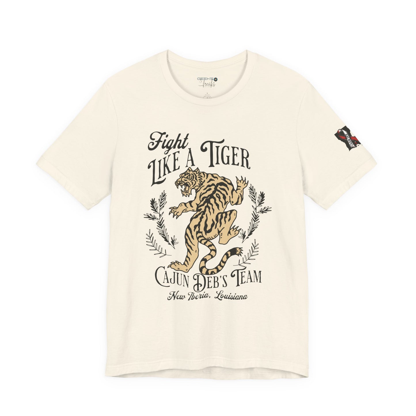 CAJUN DEB Fight Like a Tiger Tough Cancer MDS Awareness Tee, Unisex Support Tee, Gift for Cancer Fighters, Motivational T-Shirt Bella+Canva 3001