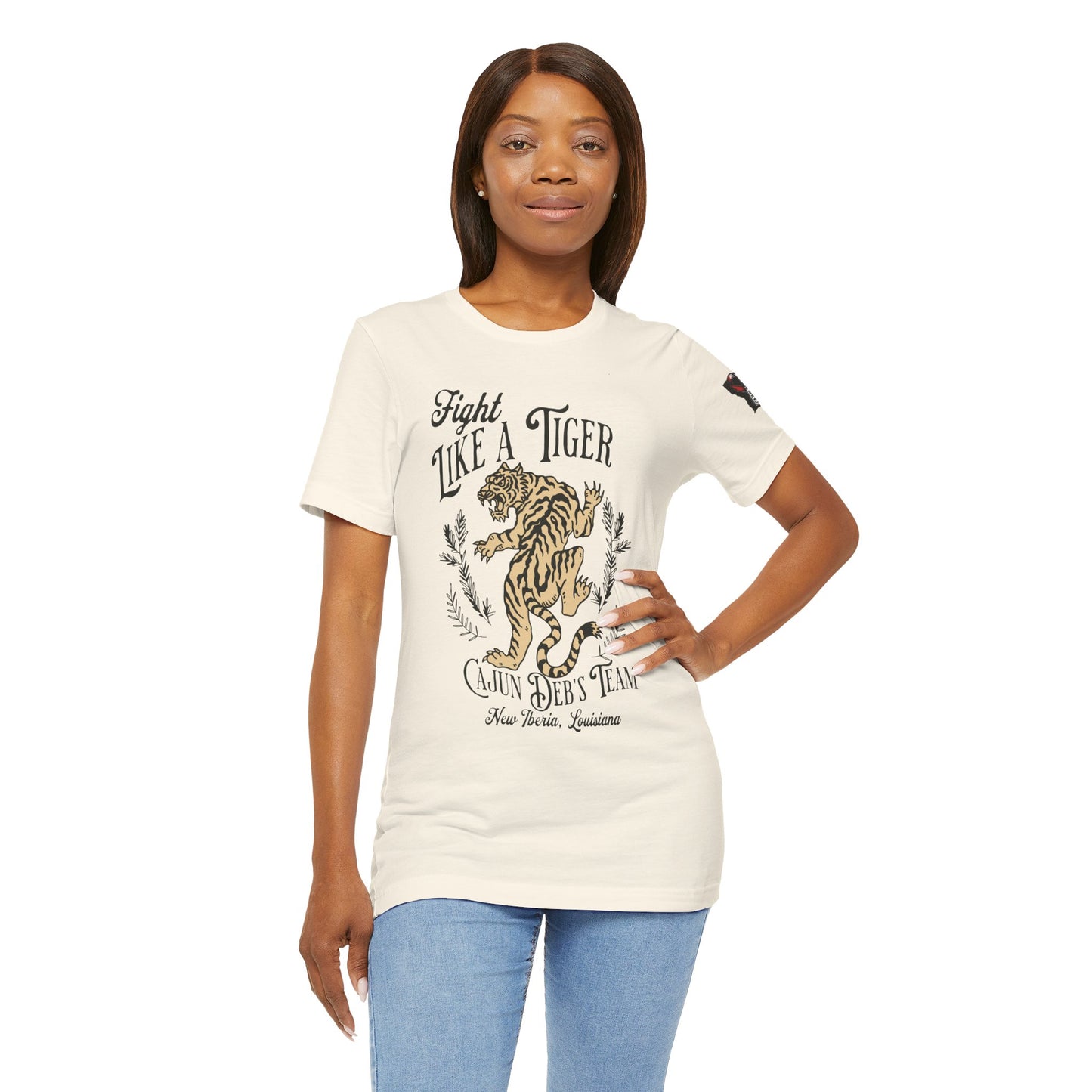 CAJUN DEB Fight Like a Tiger Tough Cancer MDS Awareness Tee, Unisex Support Tee, Gift for Cancer Fighters, Motivational T-Shirt Bella+Canva 3001