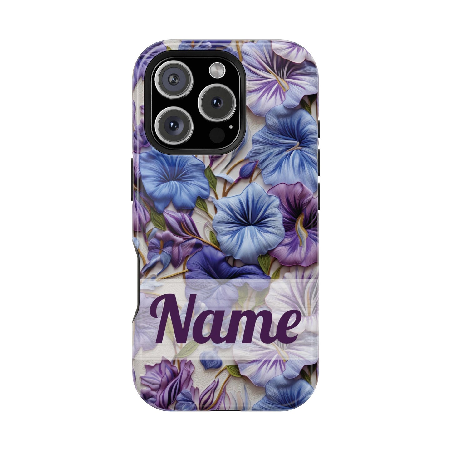 September Birth Flower Phone Case • Morning Glory iPhone Cover • Purple MagSafe Gift