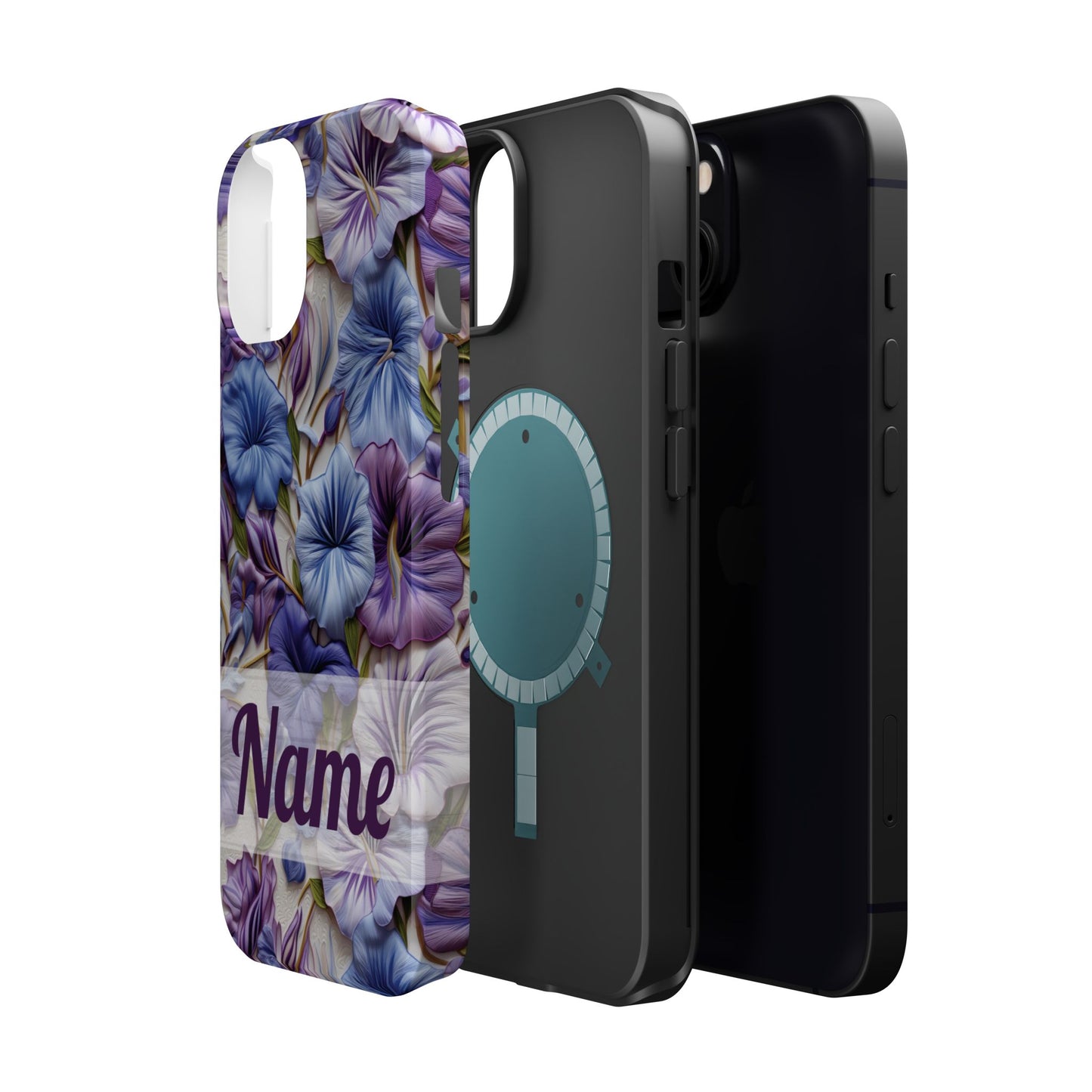 September Birth Flower Phone Case • Morning Glory iPhone Cover • Purple MagSafe Gift