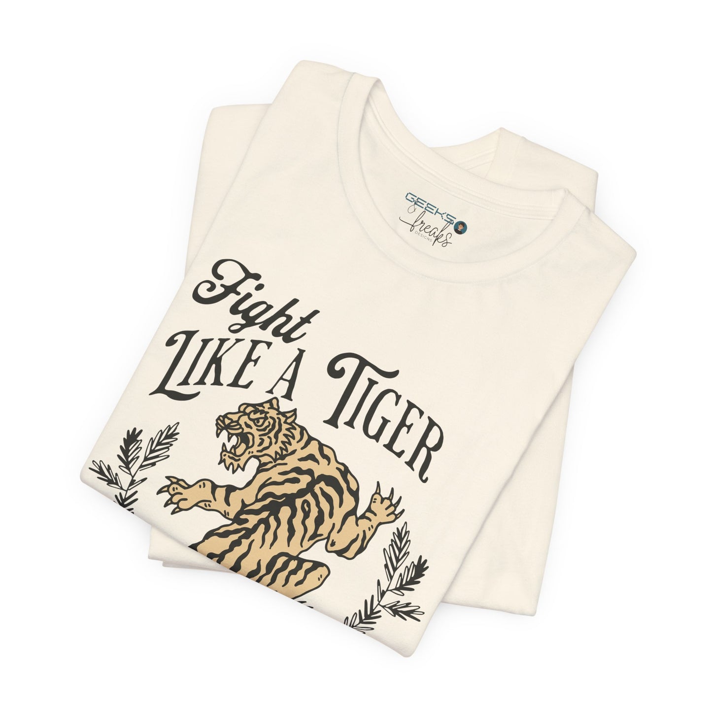CAJUN DEB Fight Like a Tiger Tough Cancer MDS Awareness Tee, Unisex Support Tee, Gift for Cancer Fighters, Motivational T-Shirt Bella+Canva 3001