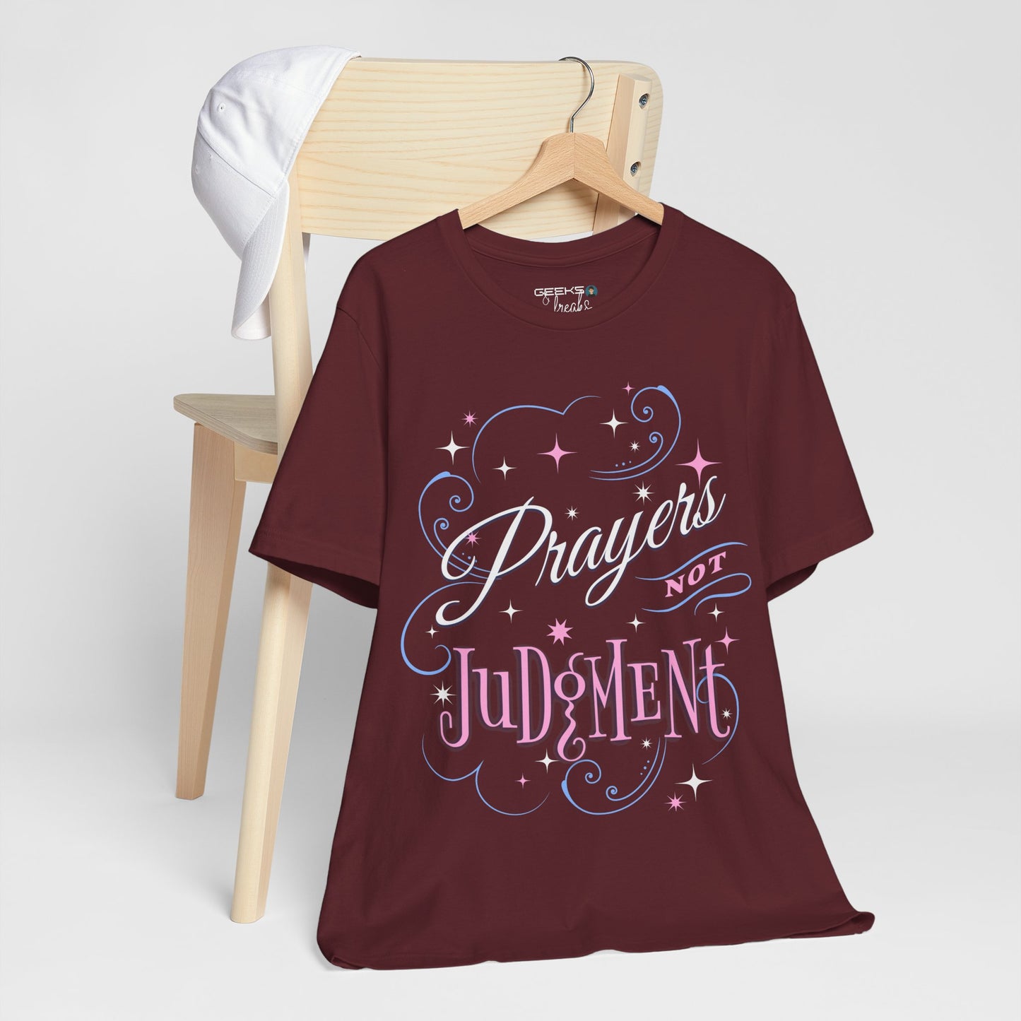 Prayers Not Judgment shirt - Bella Canvas 3001 Unisex Jersey Short Sleeve Tee Christian gift