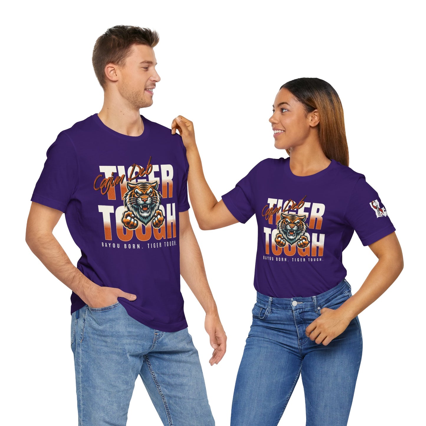 CAJUN DEB Bayou Born Tiger Tough Cancer MDS Awareness Tee, Unisex Support Tee, Gift for Cancer Fighters, Motivational T-Shirt Bella+Canva 3001