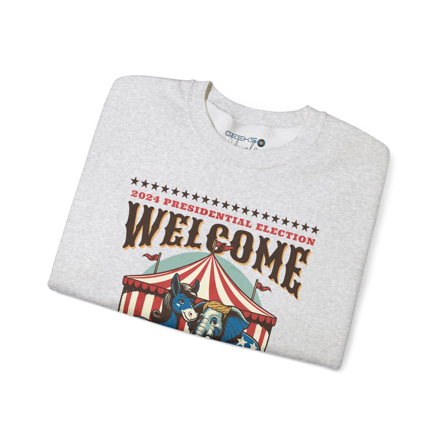 Political Election Circus 2024 - Gildan 18000 Unisex Crewneck sweatshirt
