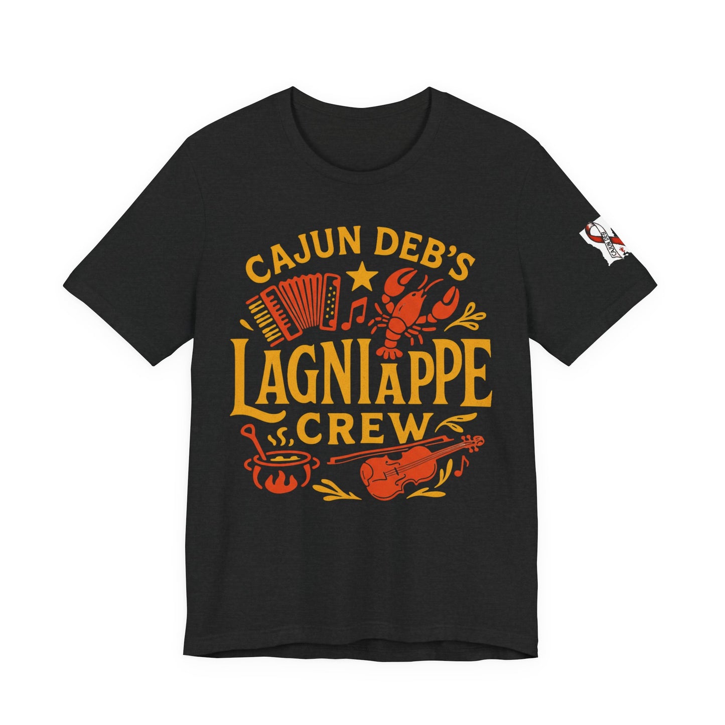 CAJUN DEB Lagniappe Crew shirt Unisex Jersey Short Sleeve Tee Bella Canvas 3001 T-Shirt MDS Awareness