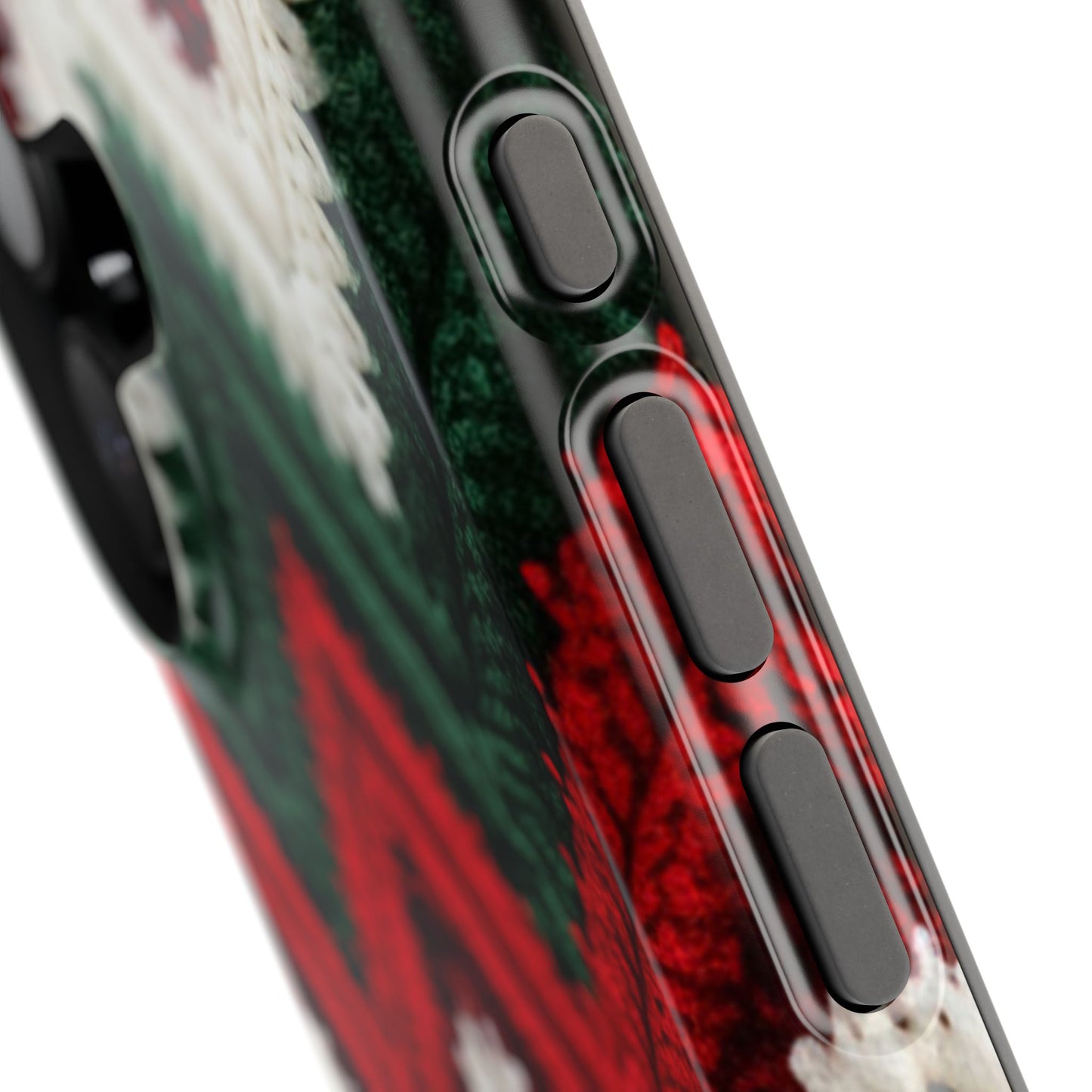 Vintage Christmas Crocheted Afghan Phone Case - Personalized Christmas Phone Case Impact-Resistant Case